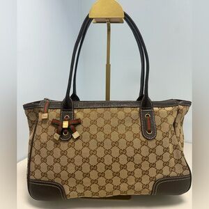 Vintage Gucci GG Canvas Princy Tote Bag